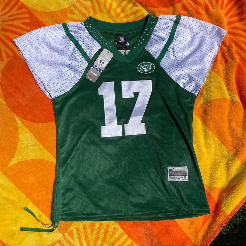 New York Jets Plaxico Burress 17 Reebok Jersey Women’s Size M | New with Tags